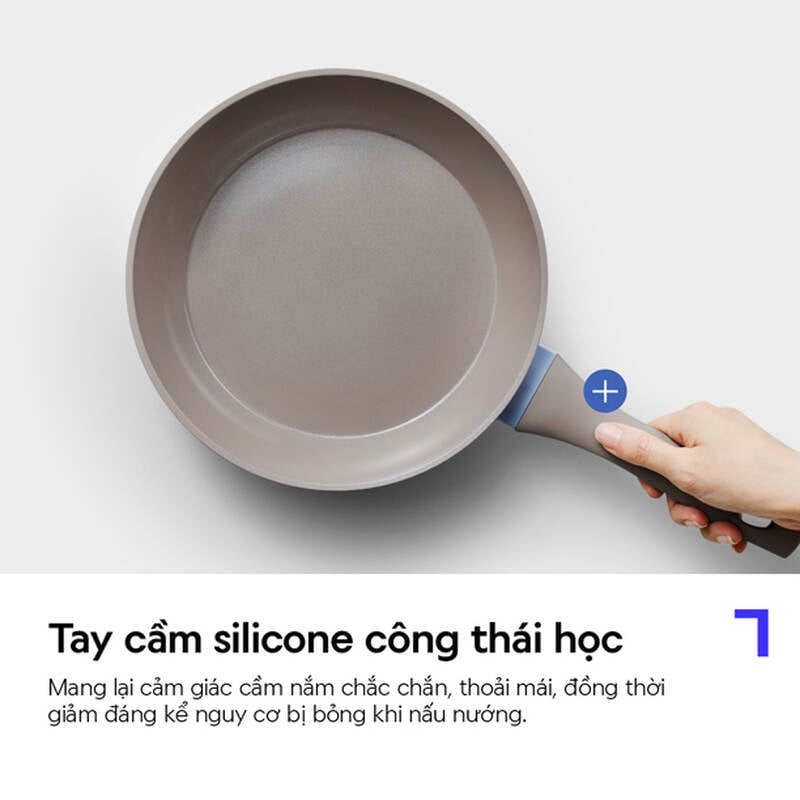 Chảo chống d&iacute;nh phủ ceramic LocknLock Pastella IH đ&aacute;y từ inox 430 - Nhiều k&iacute;ch thước image number null